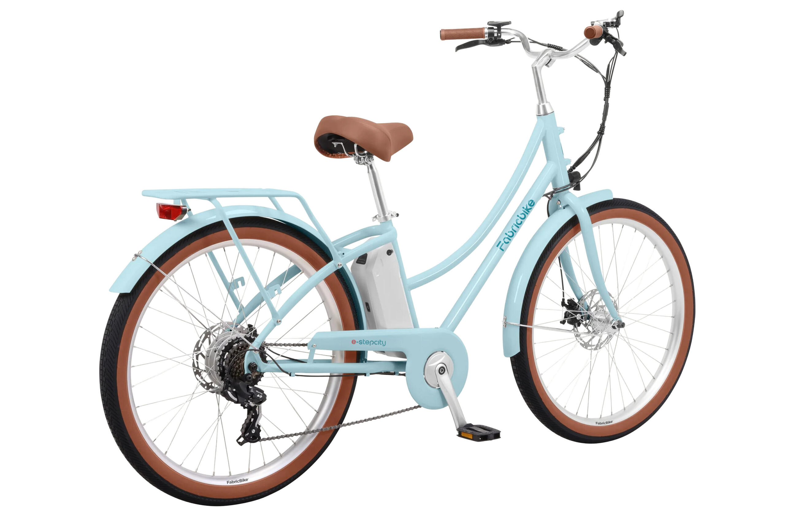 E-Stepcity Vélo Électrique – 250W, 36V, 60 km, Shimano 7V. Blue R/Basket