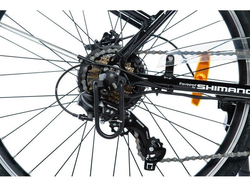 Vélo Électrique de ville 26″ | Aluminium | Shimano 7V | Batterie 36V 16Ah