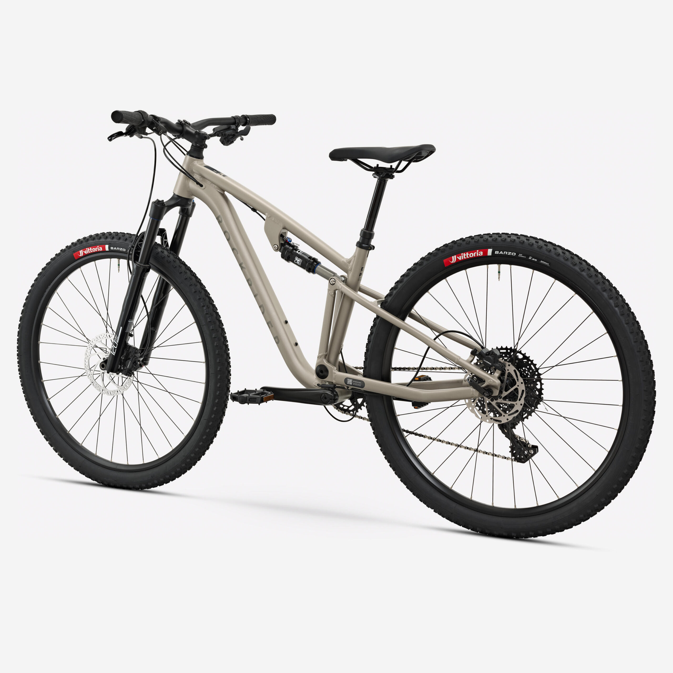 Vélo VTT randonnée tout suspendu 29″ cadre aluminium, EXPL 140 S beige