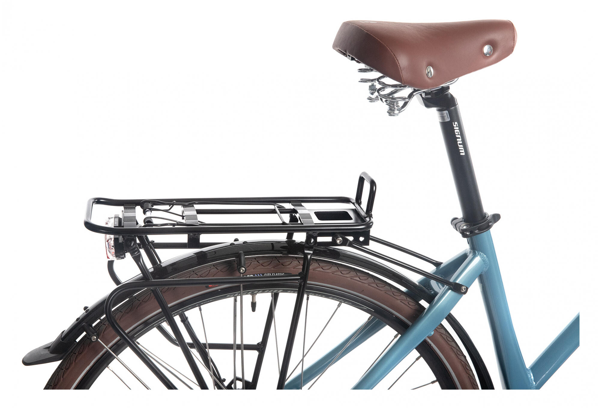 Vélo de Ville Électrique Bicyklet Camille Shimano Acera/Altus 8V504Wh 700mm Bleu