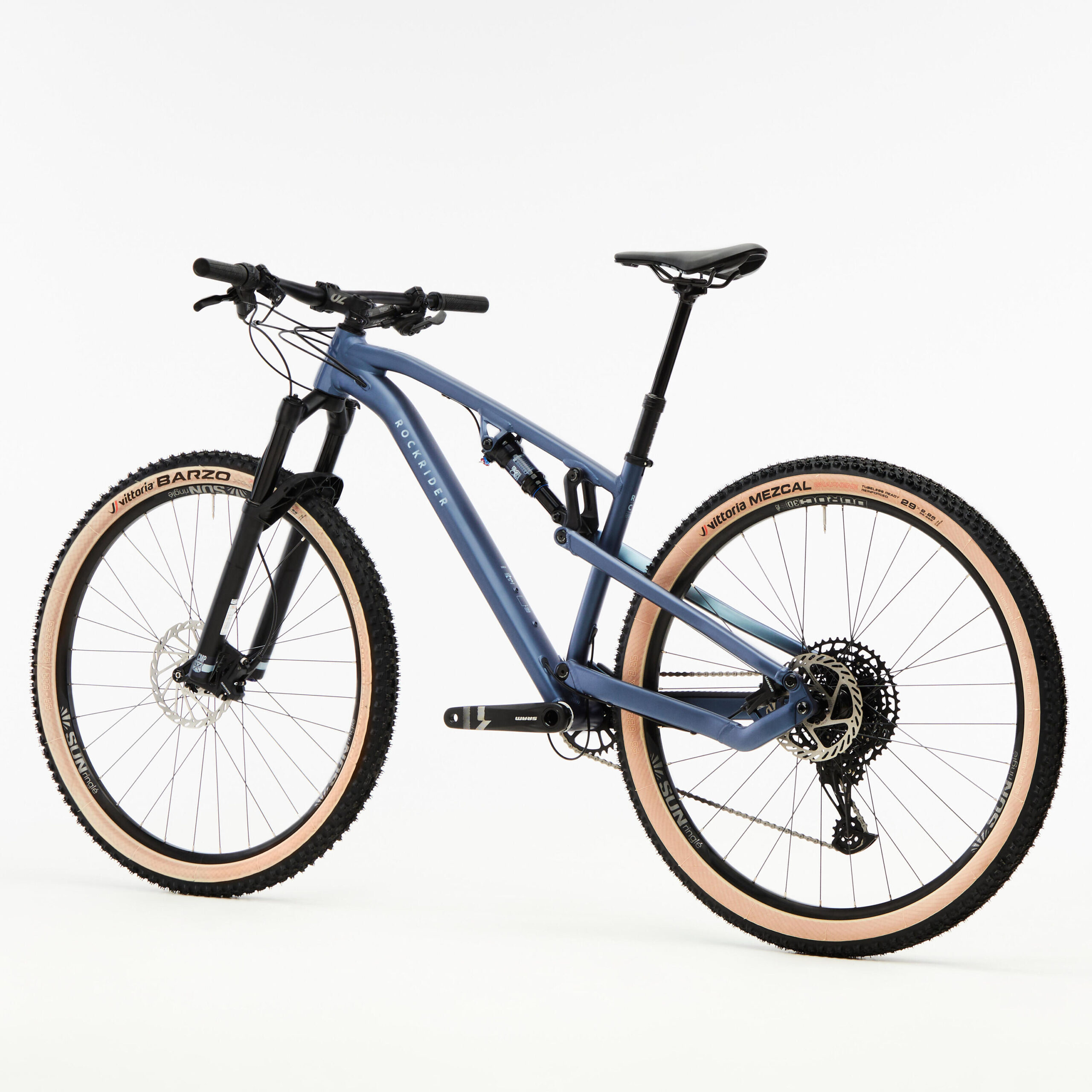 Vélo vtt xc cross country race 700 s bleu – cadre aluminium