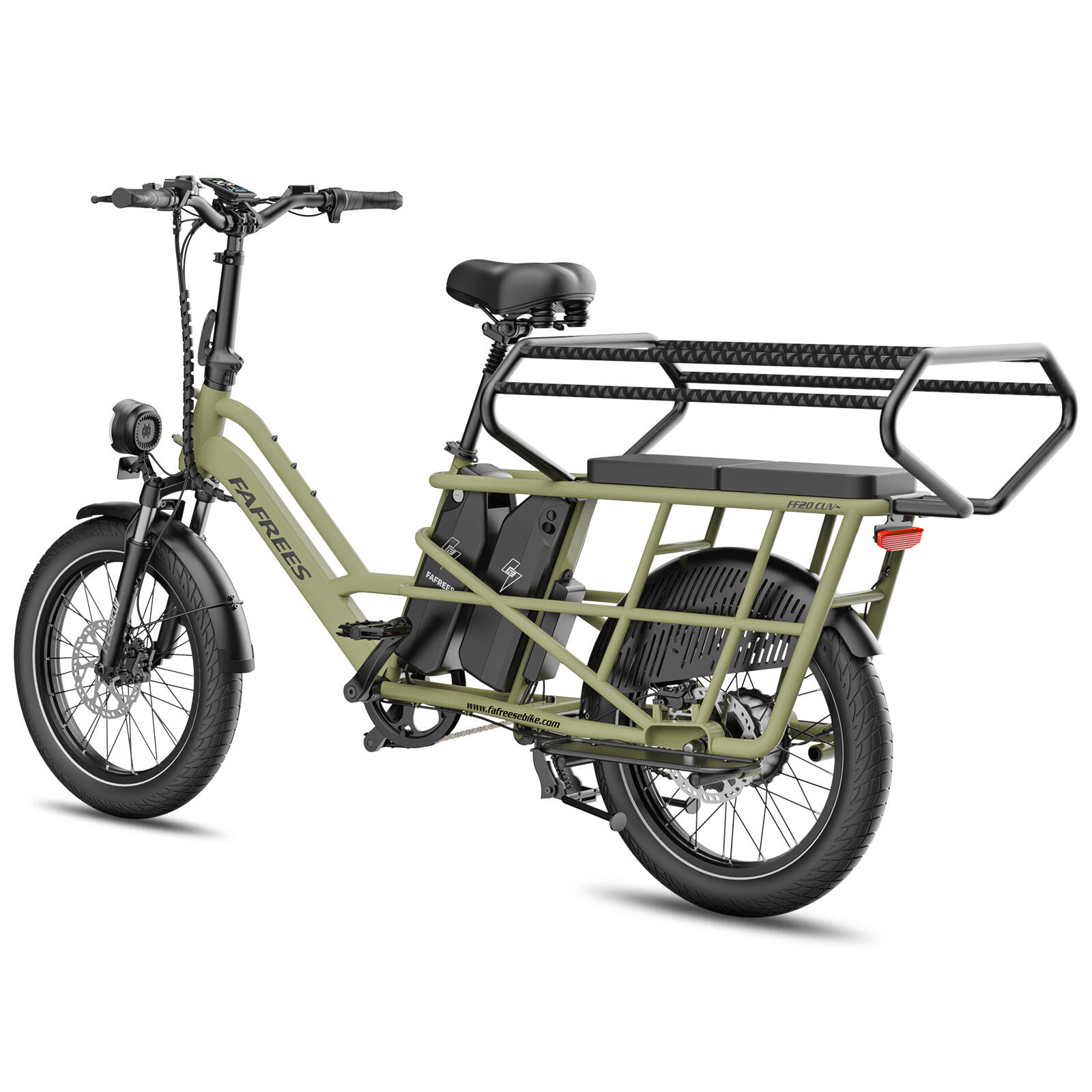Vélo cargo électrique modulaire FAFREES FF20 CUV – Double batterie 30 Ah