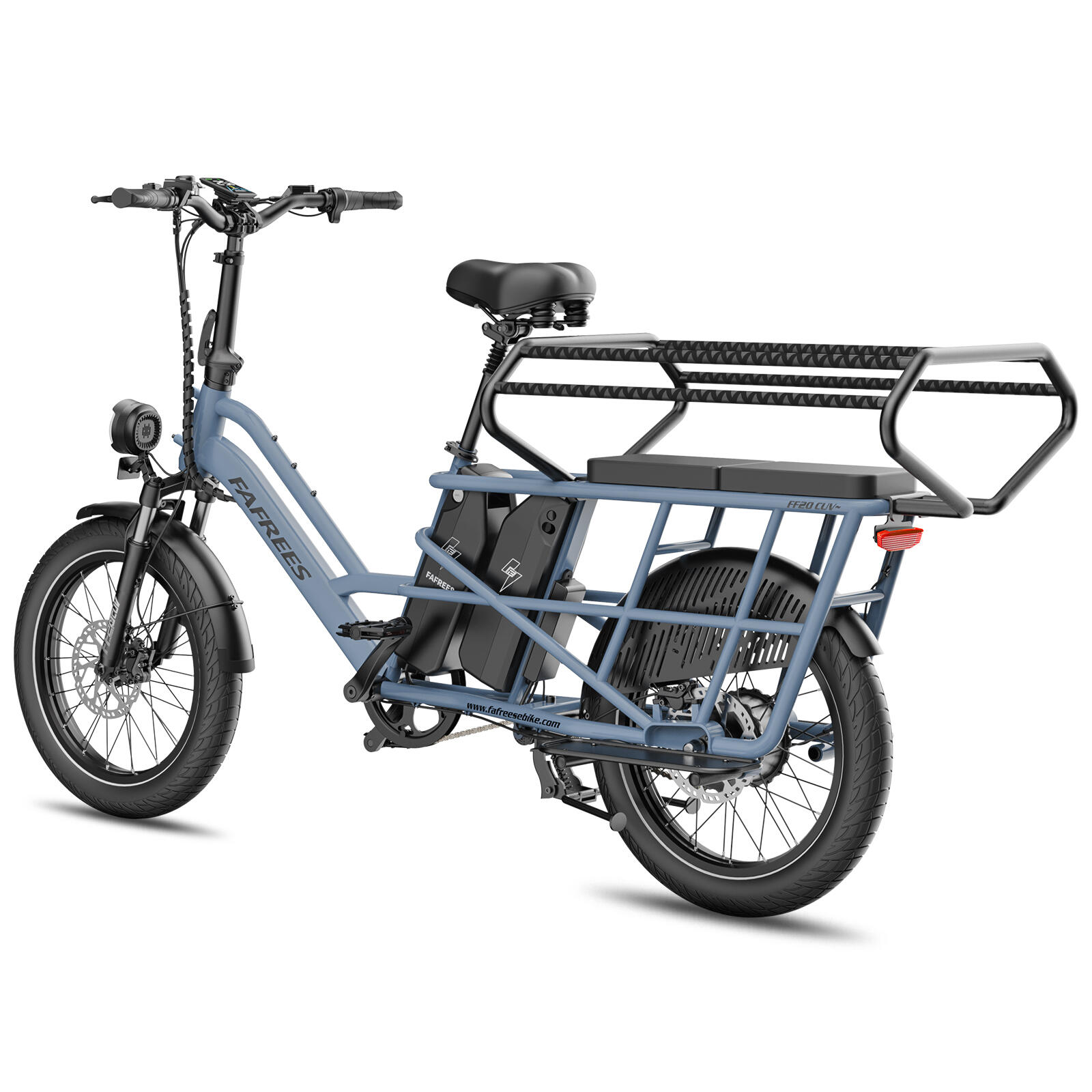 Vélo cargo électrique modulaire FAFREES FF20 CUV – Double batterie 30 Ah
