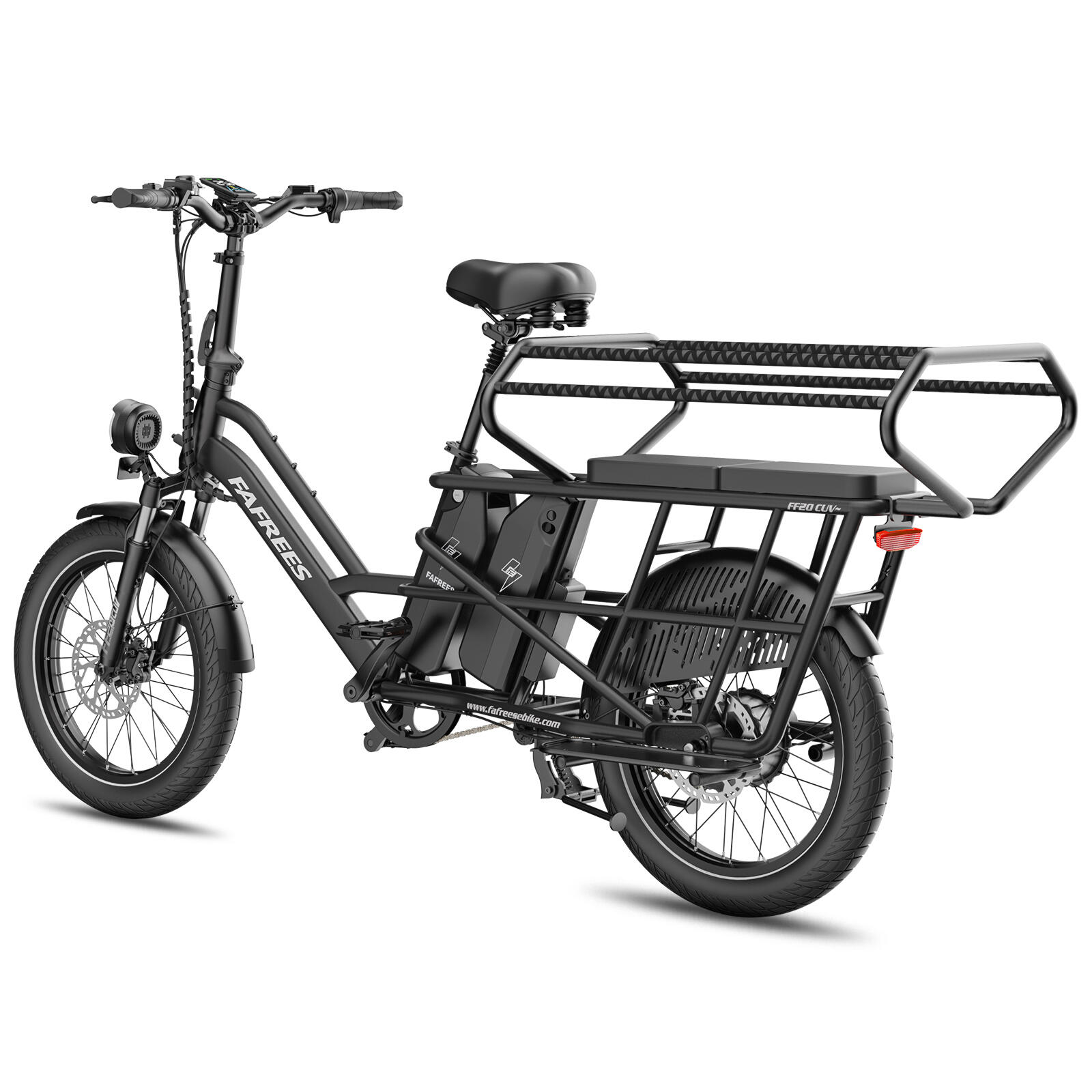 Vélo cargo électrique modulaire FAFREES FF20 CUV – Double batterie 30 Ah