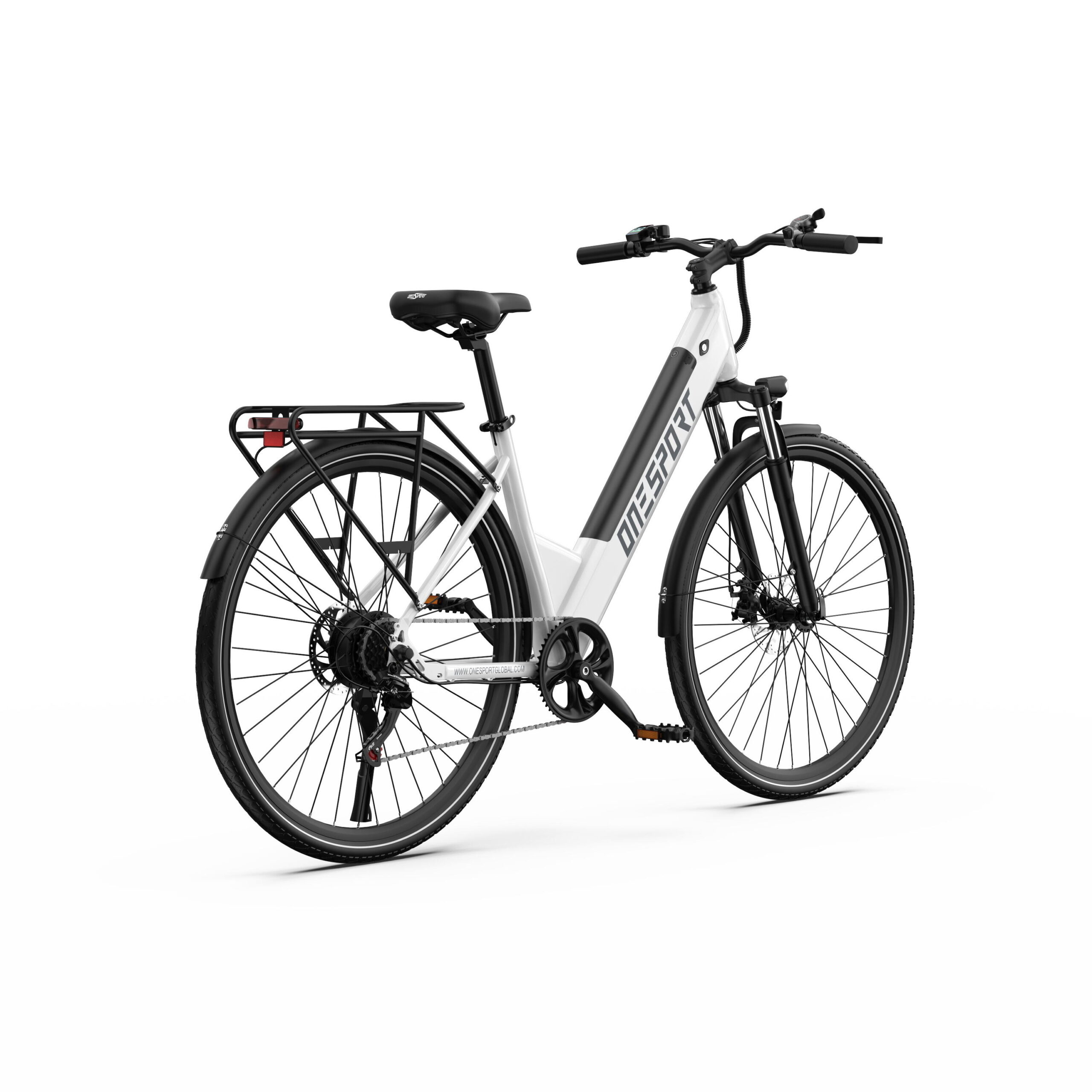 Vélo électrique urbain ONESPORT OT12 27,5″, batterie 36 V 13 Ah