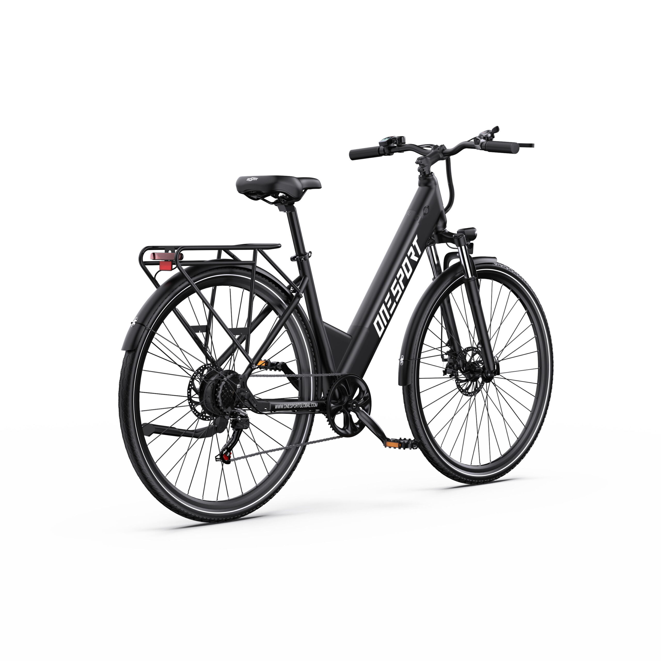 Vélo électrique urbain ONESPORT OT12 27,5″, batterie 36 V 13 Ah