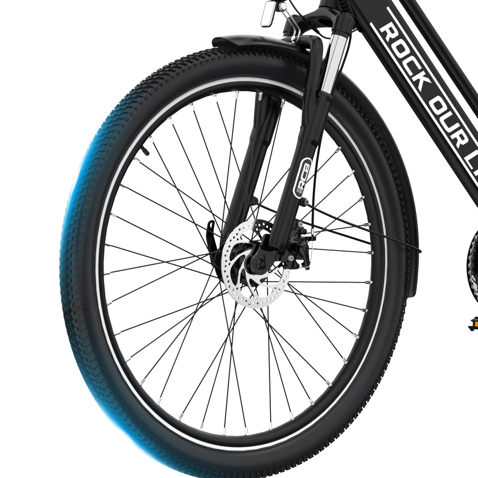 Vélo électrique E-Bike, Adulte RCB RK8S, 26″, 250W, 50km, sacoche