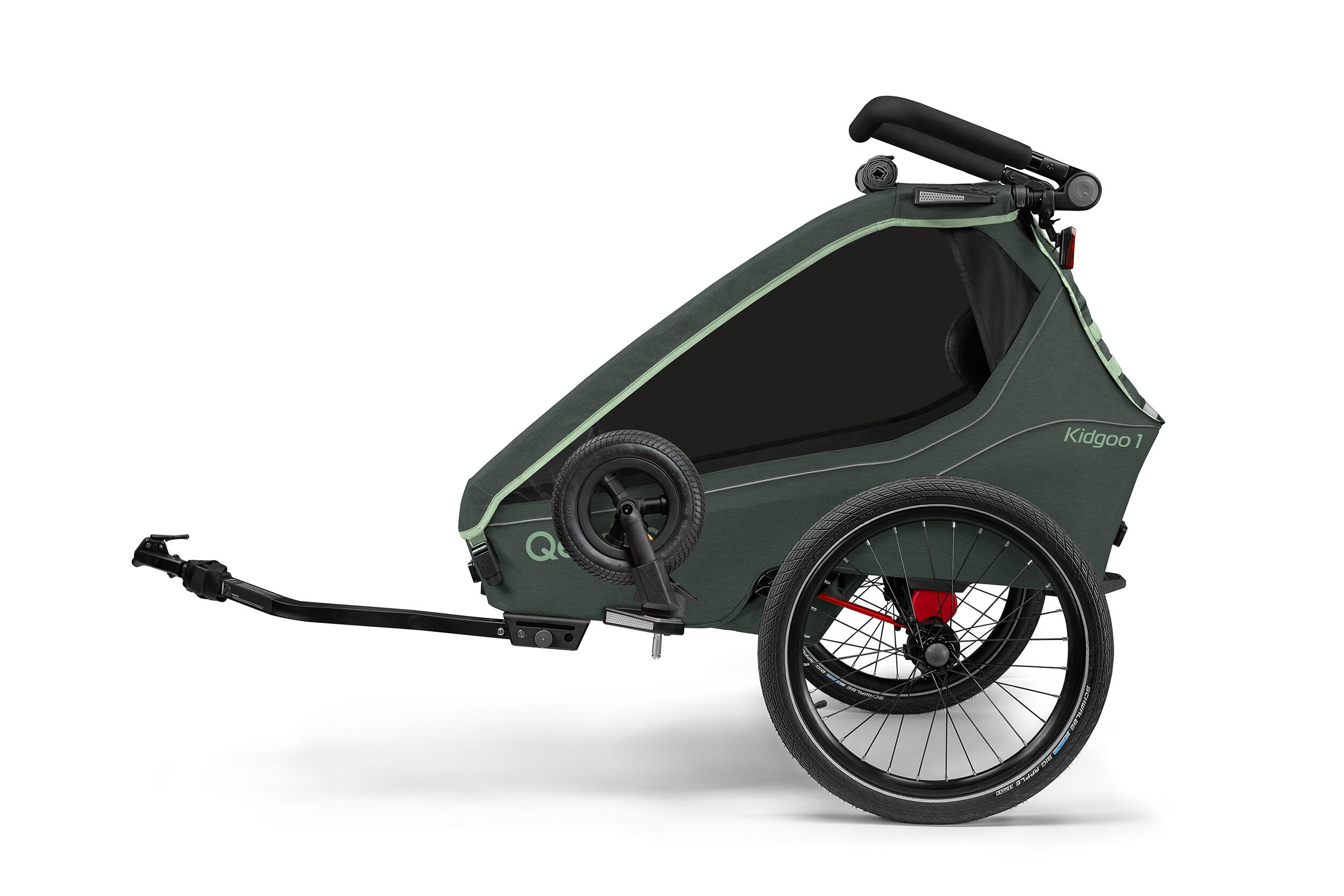 Remorque vélo Qeridoo Kidgoo 1 Forest Green