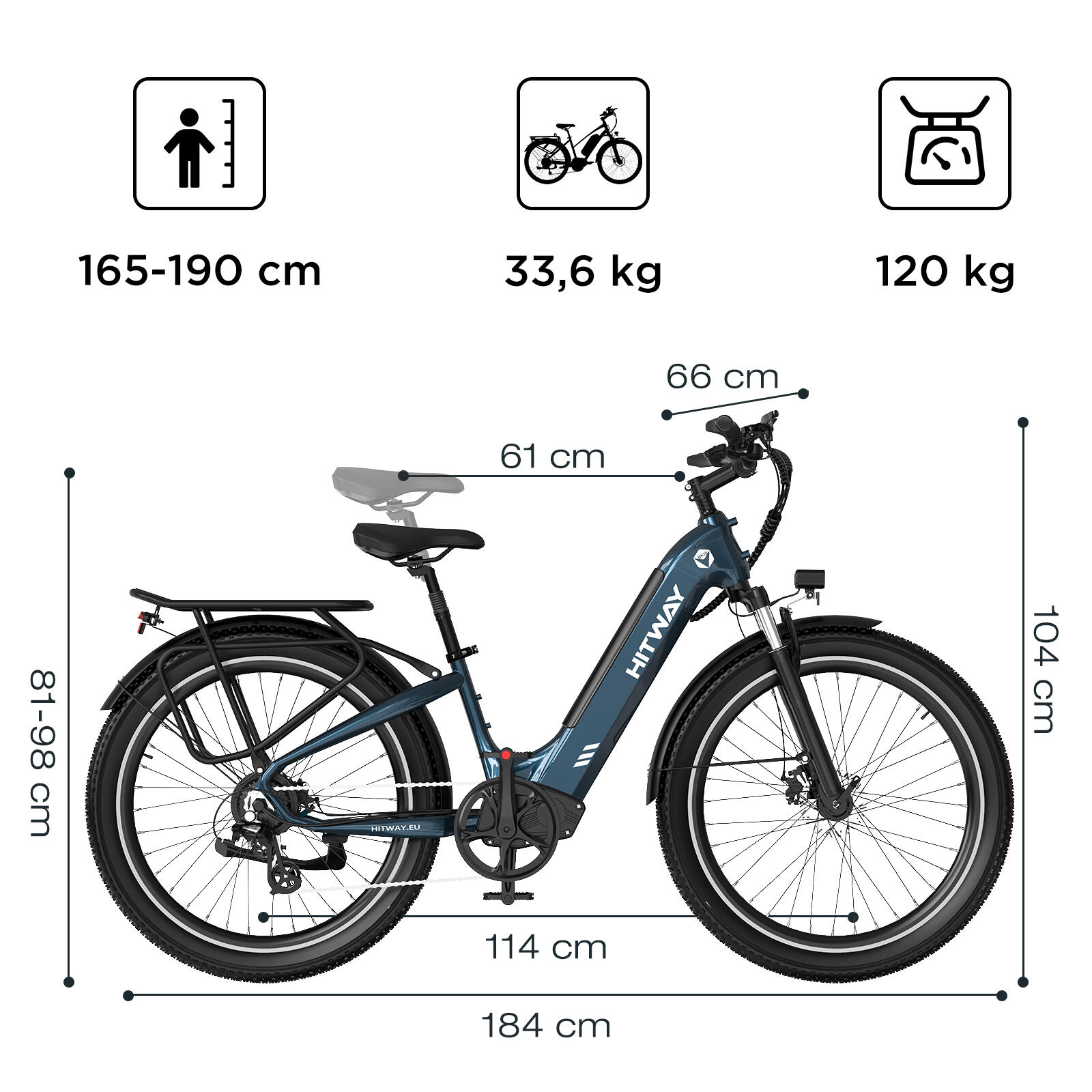 VTC électrique Moustache Samedi 28.1 Performance – 400 Wh