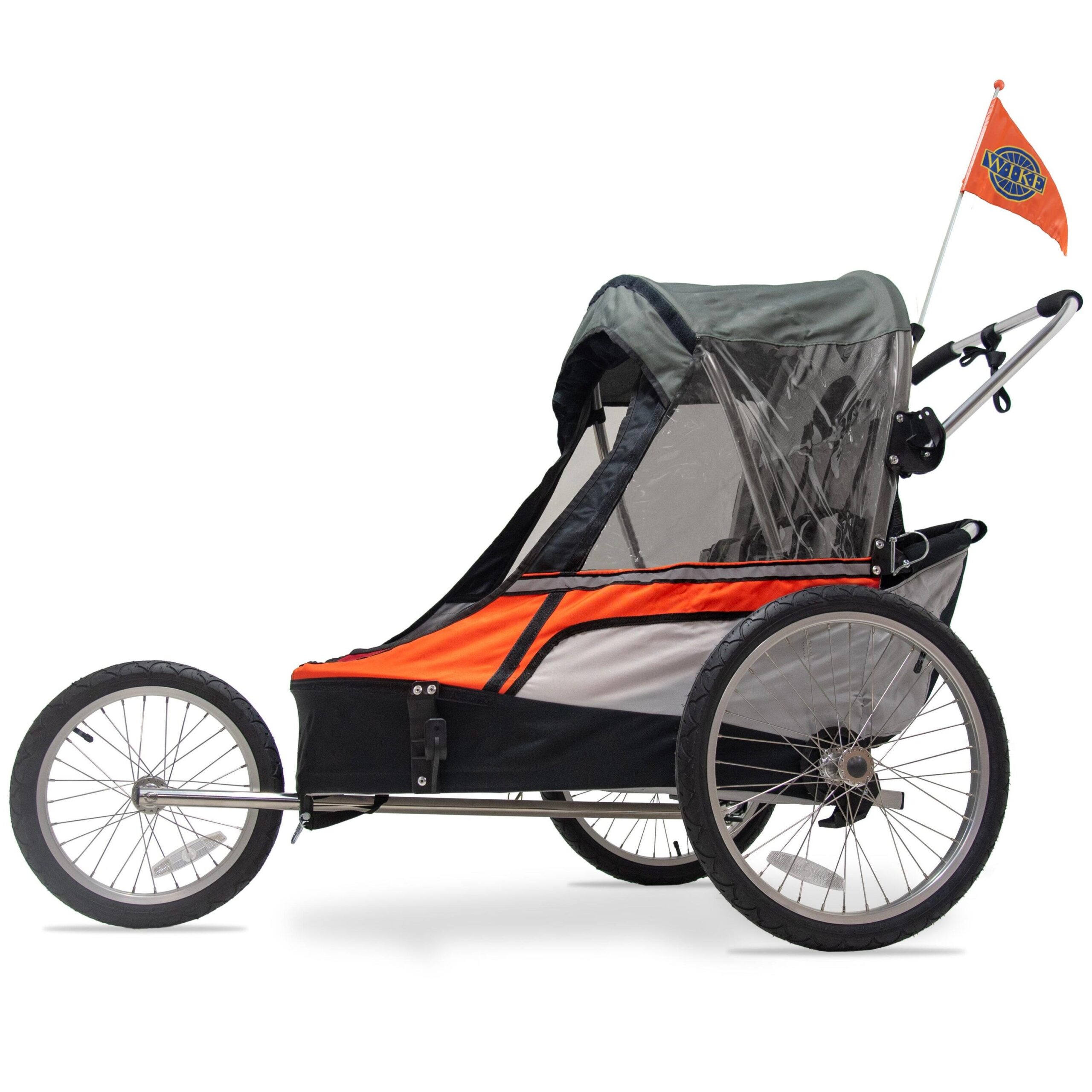 Remorque vélo pour enfants WIKE Premium – comprend poussette et kit de jogging