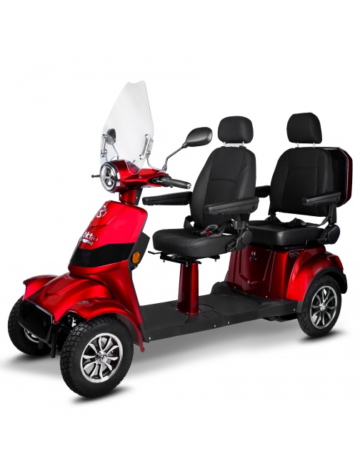 Scooter électrique 2 places 4 roues stable 1500 watts 30ah Duo premium