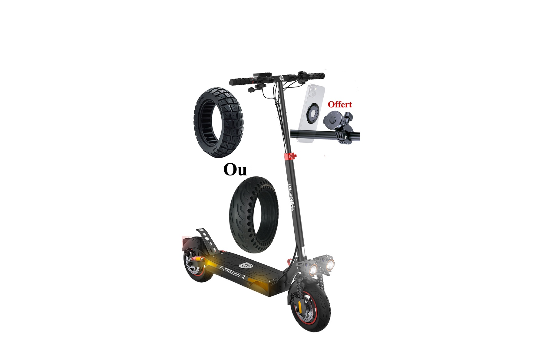 Trottinette électrique 48V 800W Urbanglide E-Cross Pro 2