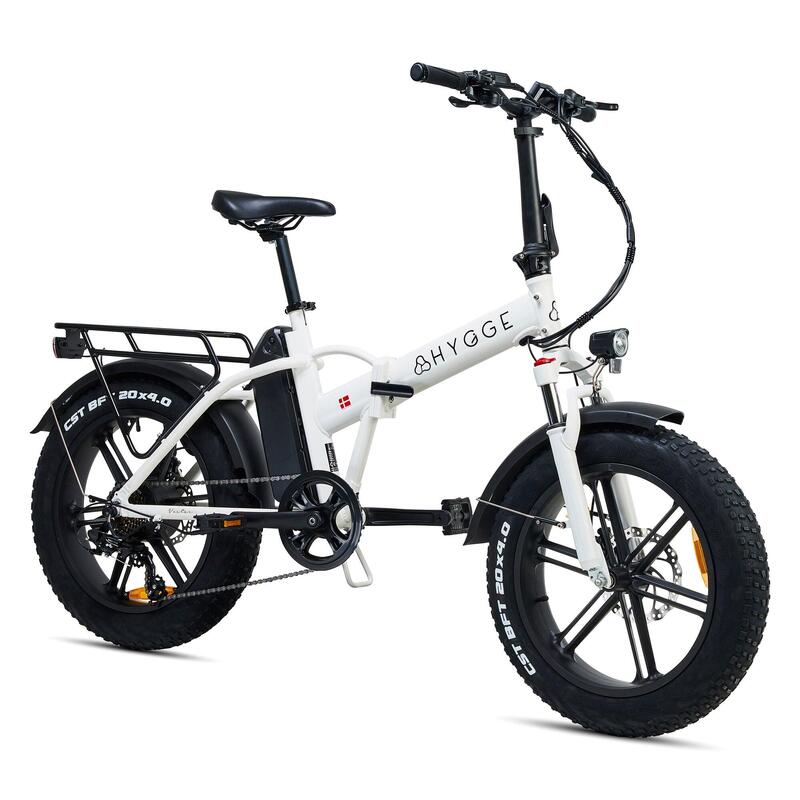 Vester 2025 – Vélo électrique pliable à gros pneus 48V 14Ah – Heron Blanc